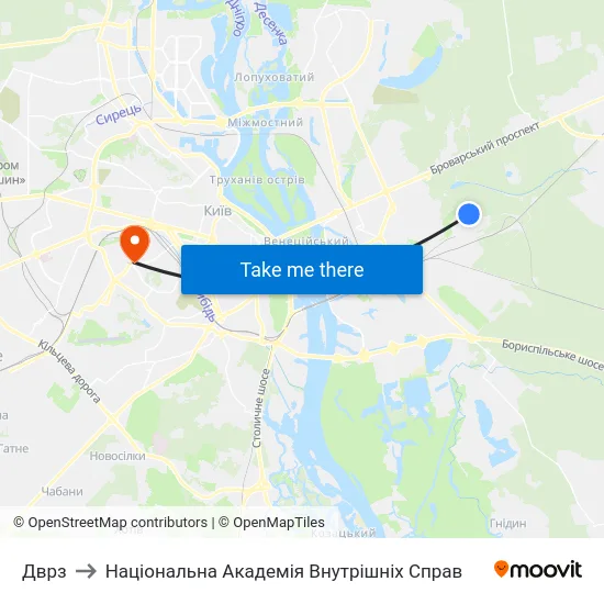 Дврз to Національна Академія Внутрішніх Справ map