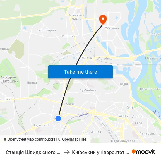 Станція Швидкісного Трамвая Індустріальна to Київський університет імені Бориса Грінченка map