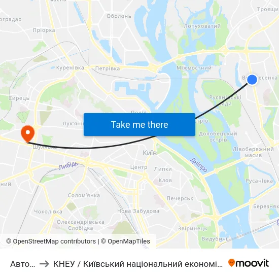 Авторинок to КНЕУ / Київський національний економічний університет ім. В. Гетьмана map