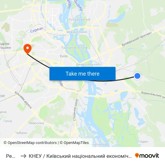 Рембаза to КНЕУ / Київський національний економічний університет ім. В. Гетьмана map