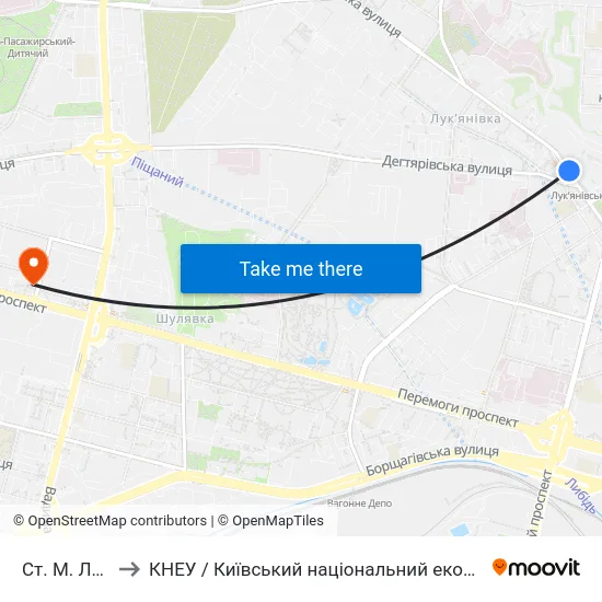Ст. М. Лук'Янівська to КНЕУ / Київський національний економічний університет ім. В. Гетьмана map