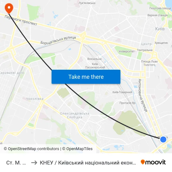 Ст. М. Либідська to КНЕУ / Київський національний економічний університет ім. В. Гетьмана map