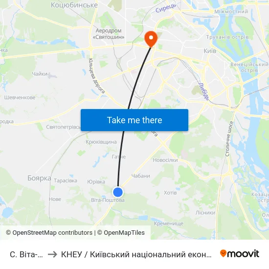 С. Віта-Поштова to КНЕУ / Київський національний економічний університет ім. В. Гетьмана map