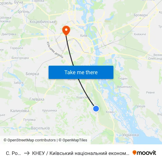 С. Романків to КНЕУ / Київський національний економічний університет ім. В. Гетьмана map