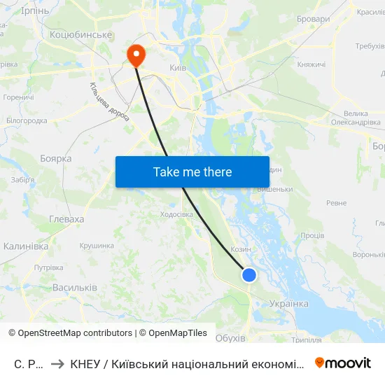 С. Рудики to КНЕУ / Київський національний економічний університет ім. В. Гетьмана map