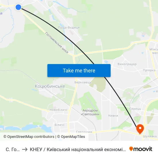 С. Горенка to КНЕУ / Київський національний економічний університет ім. В. Гетьмана map