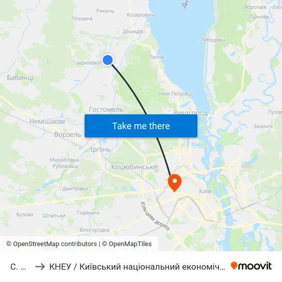 С. Синяк to КНЕУ / Київський національний економічний університет ім. В. Гетьмана map
