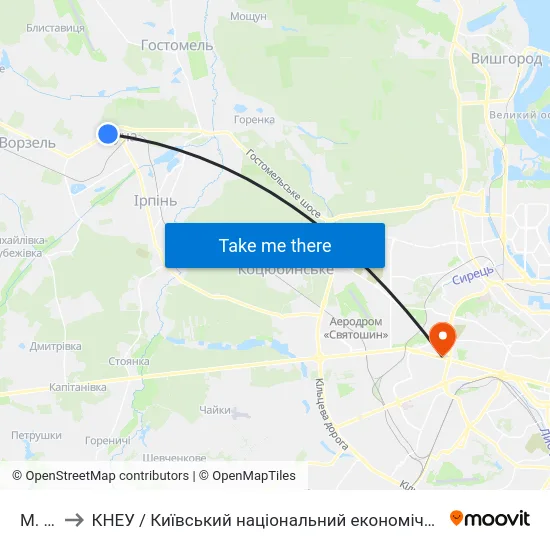 М. Буча to КНЕУ / Київський національний економічний університет ім. В. Гетьмана map