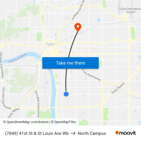 (7849) 41st St & St Louis Ave Wb to North Campus map