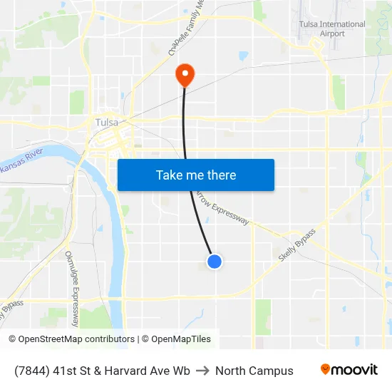 (7844) 41st St & Harvard Ave Wb to North Campus map