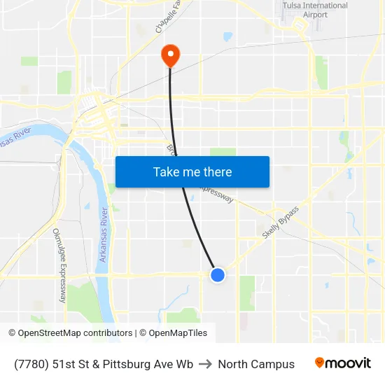 (7780) 51st St & Pittsburg Ave Wb to North Campus map