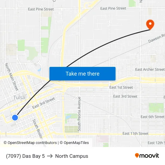 (7097) Das Bay 5 to North Campus map