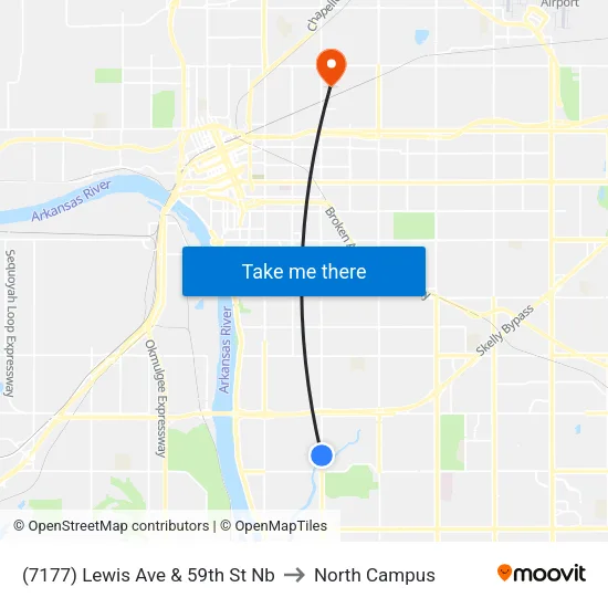 (7177) Lewis Ave & 59th St Nb to North Campus map