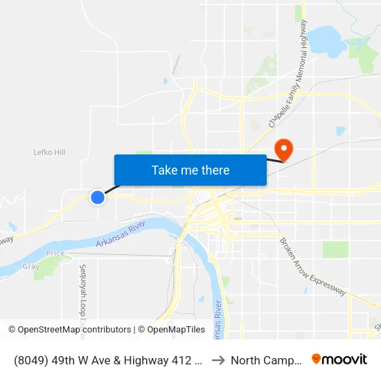 (8049) 49th W Ave & Highway 412 Sb to North Campus map
