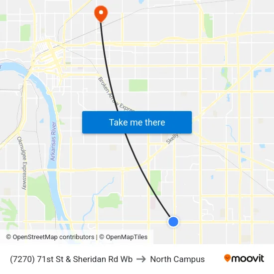 (7270) 71st St & Sheridan Rd Wb to North Campus map
