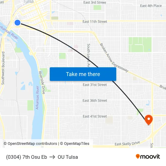 (0304) 7th Osu Eb to OU Tulsa map