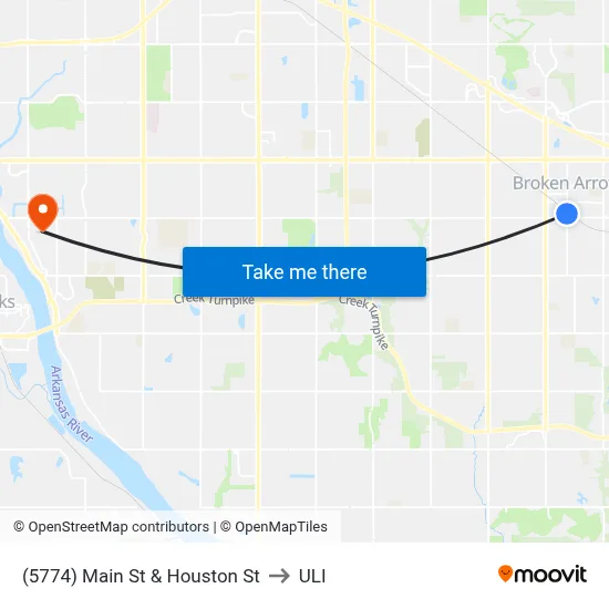 (5774) Main St & Houston St to ULI map