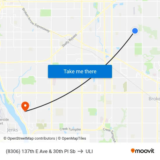 (8306) 137th E Ave & 30th Pl Sb to ULI map