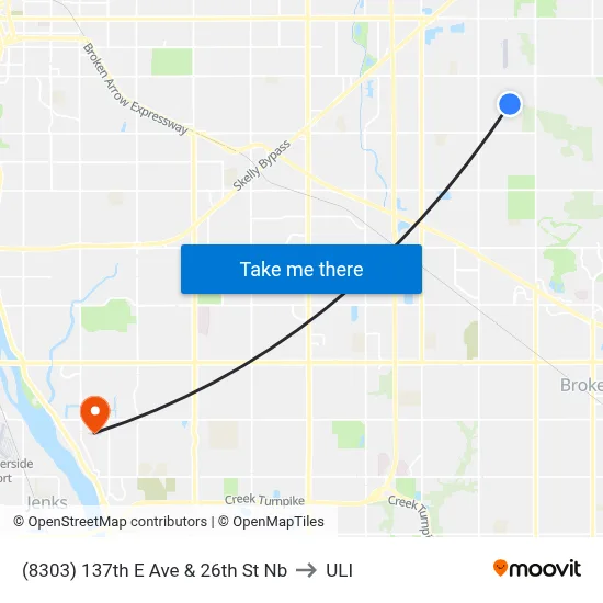 (8303) 137th E Ave & 26th St Nb to ULI map