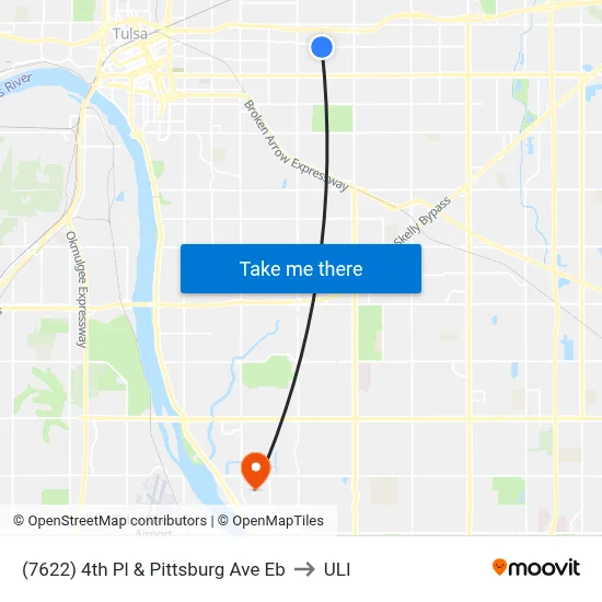 (7622) 4th Pl & Pittsburg Ave Eb to ULI map
