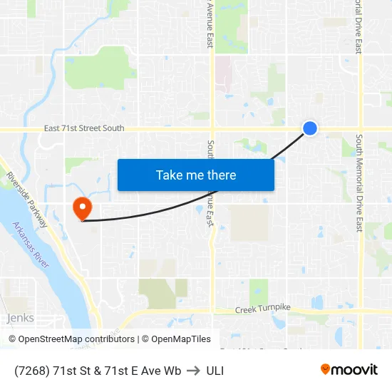 (7268) 71st St & 71st E Ave Wb to ULI map