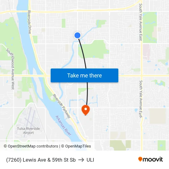 (7260) Lewis Ave & 59th St Sb to ULI map