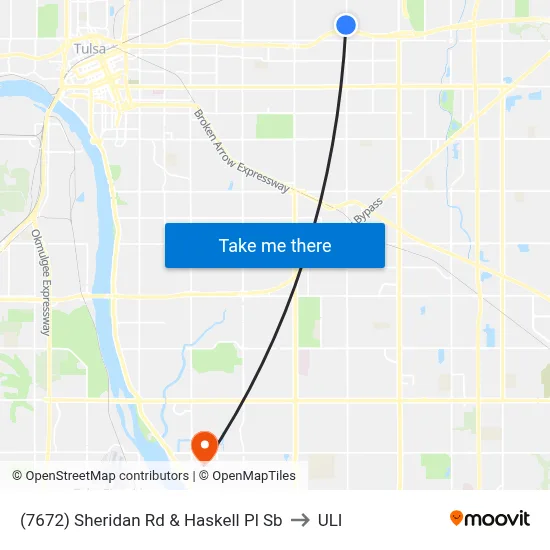 (7672) Sheridan Rd & Haskell Pl Sb to ULI map