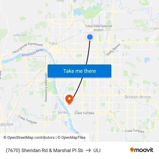 (7670) Sheridan Rd & Marshal Pl Sb to ULI map