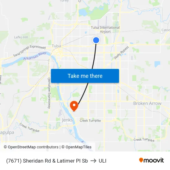 (7671) Sheridan Rd & Latimer Pl Sb to ULI map