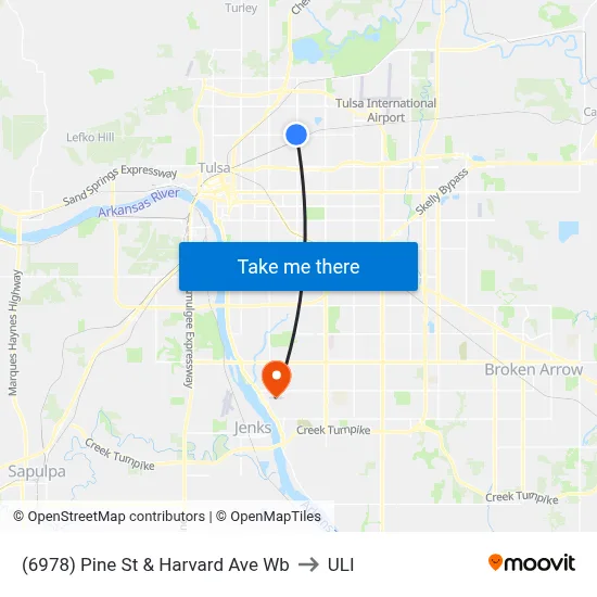 (6978) Pine St & Harvard Ave Wb to ULI map