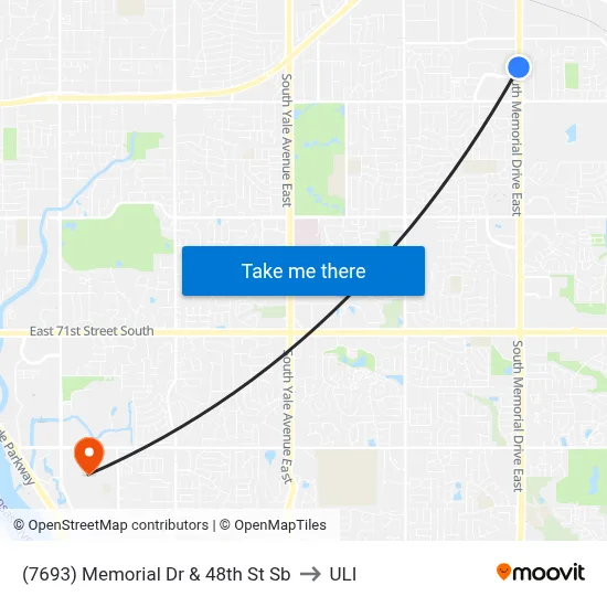 (7693) Memorial Dr & 48th St Sb to ULI map
