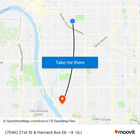 (7046) 21st St & Harvard Ave Eb to ULI map