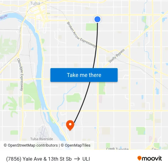 (7856) Yale Ave & 13th St Sb to ULI map