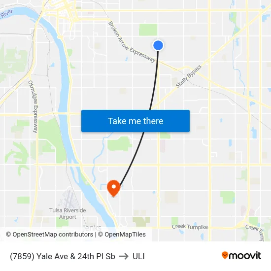 (7859) Yale Ave & 24th Pl Sb to ULI map