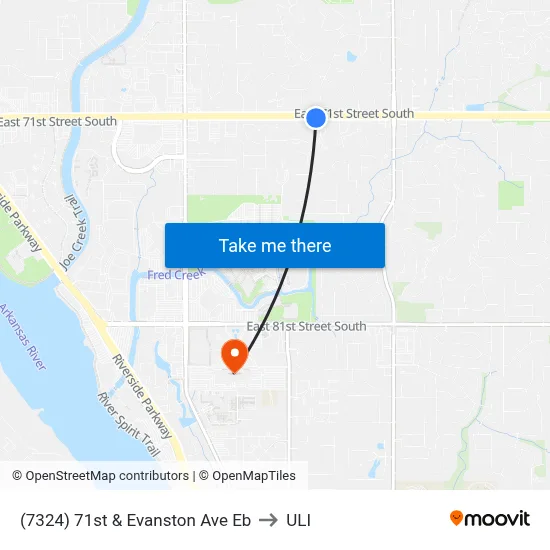 (7324) 71st & Evanston Ave Eb to ULI map