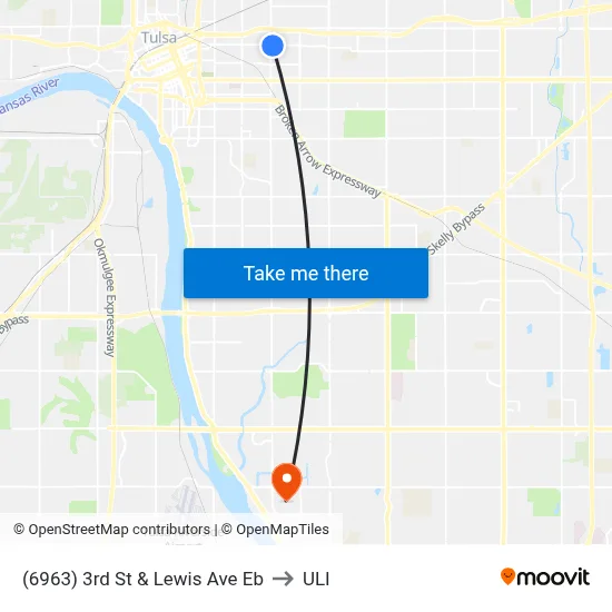 (6963) 3rd St & Lewis Ave Eb to ULI map