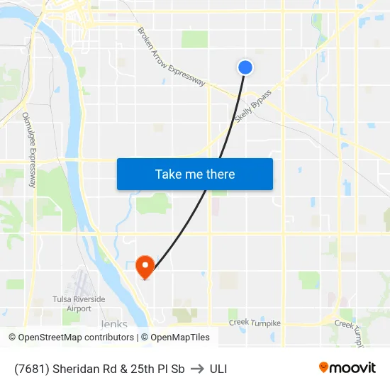 (7681) Sheridan Rd & 25th Pl Sb to ULI map