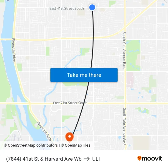 (7844) 41st St & Harvard Ave Wb to ULI map