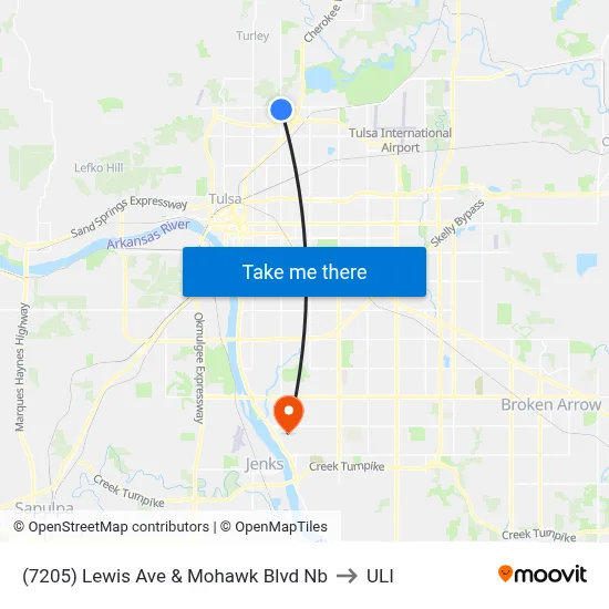 (7205) Lewis Ave & Mohawk Blvd Nb to ULI map