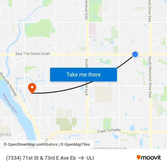 (7334) 71st St & 73rd E Ave Eb to ULI map