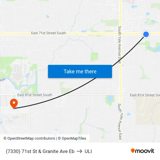 (7330) 71st St & Granite Ave Eb to ULI map