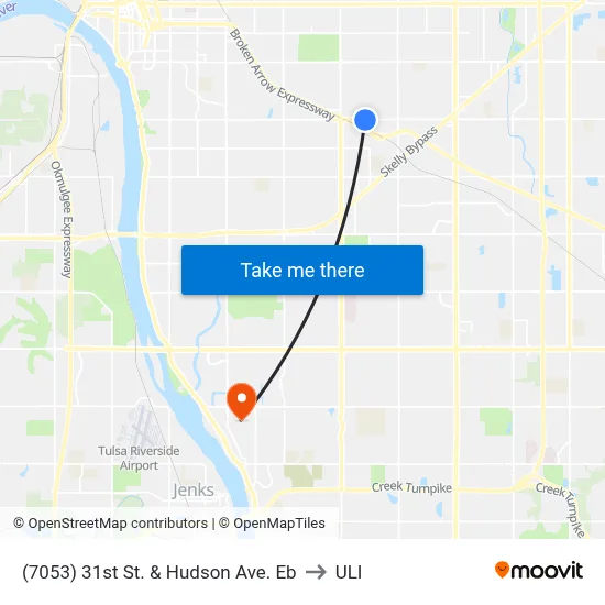 (7053) 31st St. & Hudson Ave. Eb to ULI map