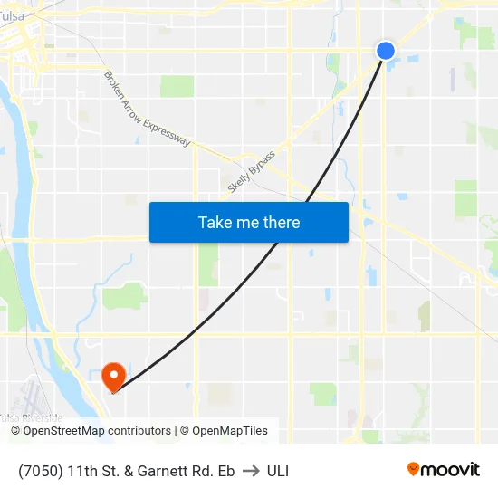 (7050) 11th St. & Garnett Rd. Eb to ULI map