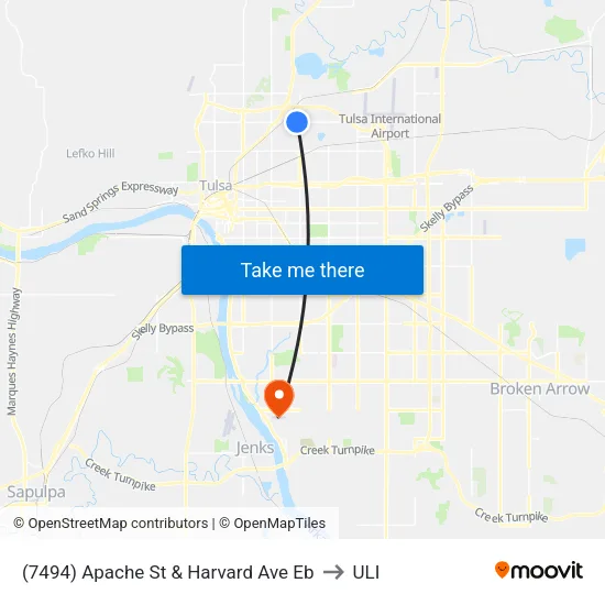 (7494) Apache St & Harvard Ave Eb to ULI map