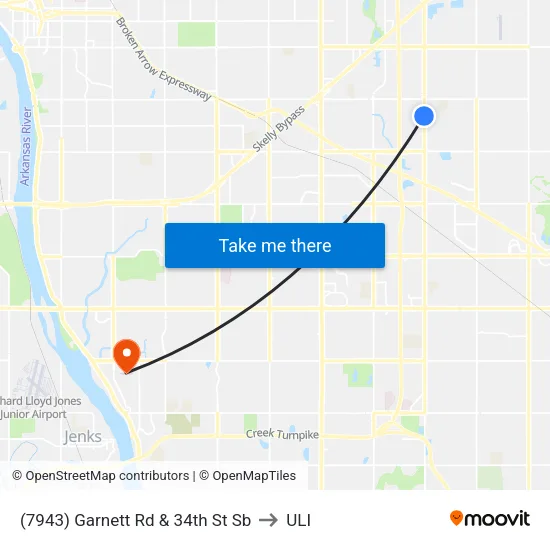 (7943) Garnett Rd & 34th St Sb to ULI map