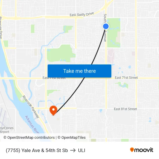 (7755) Yale Ave & 54th St Sb to ULI map