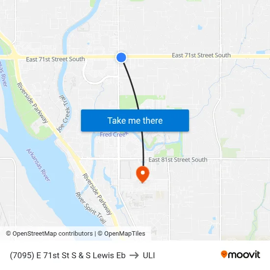 (7095) E 71st St S & S Lewis Eb to ULI map