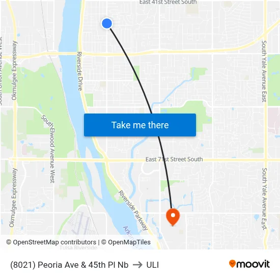 (8021) Peoria Ave & 45th Pl Nb to ULI map