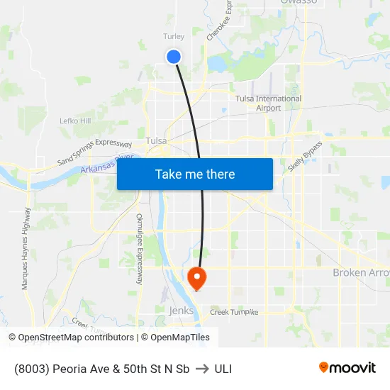 (8003) Peoria Ave & 50th St N Sb to ULI map