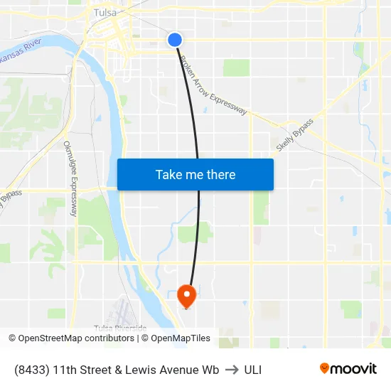 (8433) 11th Street & Lewis Avenue Wb to ULI map